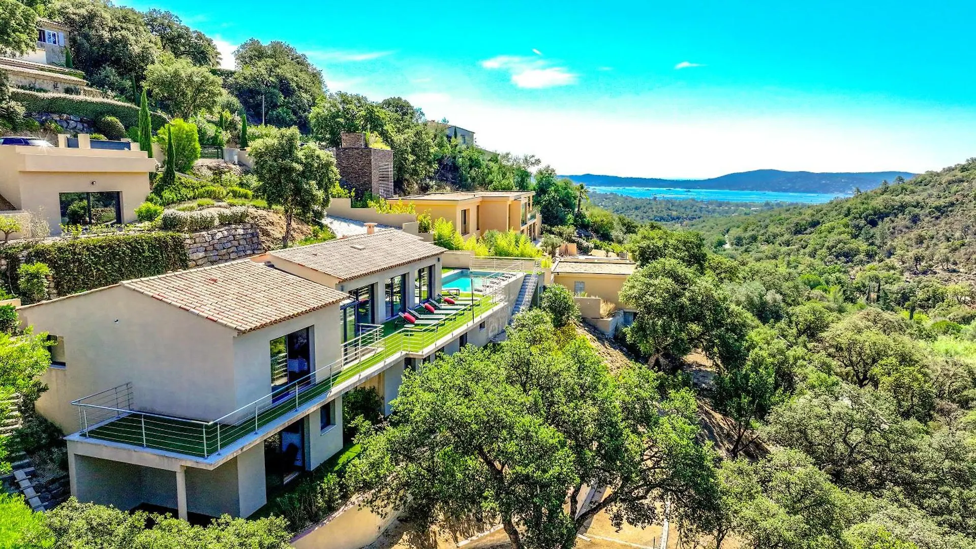 Villa Prestige Avec Piscine Et Sa Vue Mer Au Calme Grimaud